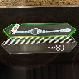 Timex Women's Watch in Light Blue with Green Accents